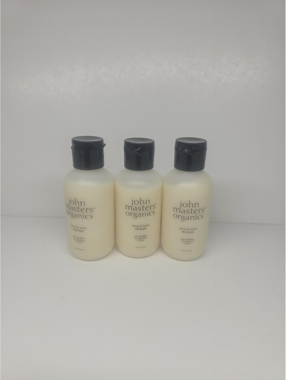 Lot 3 John Masters Organics Citrus & Neroli Detangler Hair Conditioner 2 oz each